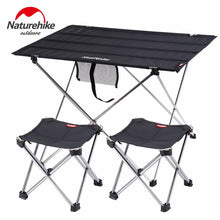 Charger l'image dans la galerie, Naturehike Collapsible Lightweight Aluminum Portable Roll Up Outdoor Folding Camping Table Patio Metal Foldable Picnic Table