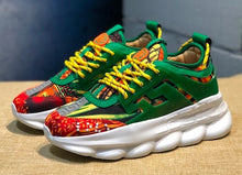 Charger l'image dans la galerie, Chain Reaction sneakes designer Sneakers Mens Women sport shoes leather Casual Shoes Trainer Lightweight sole with box