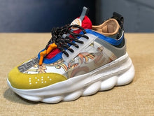 Charger l'image dans la galerie, Chain Reaction sneakes designer Sneakers Mens Women sport shoes leather Casual Shoes Trainer Lightweight sole with box