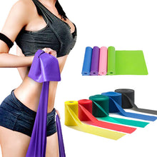 Charger l'image dans la galerie, Yoga Pilates Stretch Resistance Band Exercise Fitness Band Training Elastic Exercise Fitness Rubber 150cm natural rubber
