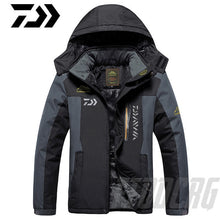 Charger l&#39;image dans la galerie, DAIWA Fishing Clothing Winter Autumn Winter Waterproof Warm Fishing Jackets Men Fleece Thick Outdoor Fishing Shirts M-9XL
