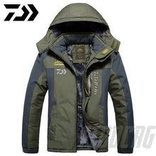 Charger l&#39;image dans la galerie, DAIWA Fishing Clothing Winter Autumn Winter Waterproof Warm Fishing Jackets Men Fleece Thick Outdoor Fishing Shirts M-9XL
