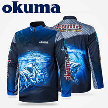 Charger l&#39;image dans la galerie, Original OKUMA Fishing Clothes Fishing Shirt Fishing Jerseys Breathable Sweat-absorbing Sunscreen Outdoor Sport
