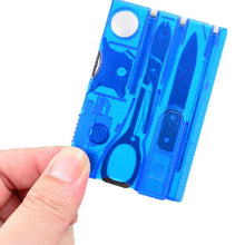 Charger l&#39;image dans la galerie, 10 In1 Pocket Credit Card EDC Multi Tools Outdoor Survival Camping Equipment 1 Box Portable Hiking Card Tools
