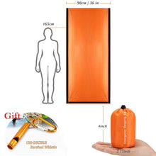 Charger l&#39;image dans la galerie, Outdoor  Life Bivy Emergency Sleeping Bag Thermal Keep Warm Waterproof Mylar First Aid Emergency Blanke Camping Survival Gear
