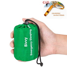 Charger l&#39;image dans la galerie, Outdoor  Life Bivy Emergency Sleeping Bag Thermal Keep Warm Waterproof Mylar First Aid Emergency Blanke Camping Survival Gear
