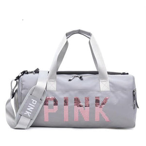 2019 New Cheap Sequins Black Gym Bag Women Shoe Compartment Waterproof Sport Bags For Fitness Training Yoga Bolsa Sac De Sport