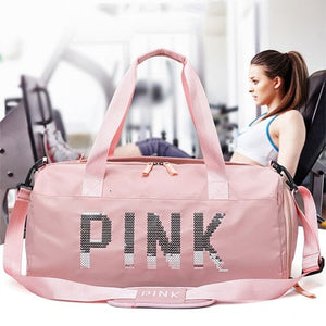 2019 New Cheap Sequins Black Gym Bag Women Shoe Compartment Waterproof Sport Bags For Fitness Training Yoga Bolsa Sac De Sport