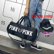 Charger l&#39;image dans la galerie, 2019 New Cheap Sequins Black Gym Bag Women Shoe Compartment Waterproof Sport Bags For Fitness Training Yoga Bolsa Sac De Sport
