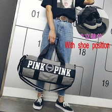 Charger l&#39;image dans la galerie, 2019 New Cheap Sequins Black Gym Bag Women Shoe Compartment Waterproof Sport Bags For Fitness Training Yoga Bolsa Sac De Sport
