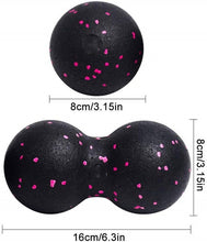 Charger l&#39;image dans la galerie, 16*8CM EPP Fitness Ball Double Lacrosse Massage Ball Mobility Peanut Ball for Self-Myofascial Release Deep Tissue Massage Tool
