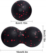 Charger l&#39;image dans la galerie, 16*8CM EPP Fitness Ball Double Lacrosse Massage Ball Mobility Peanut Ball for Self-Myofascial Release Deep Tissue Massage Tool

