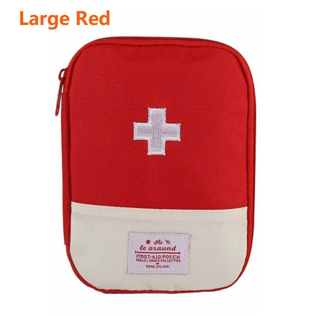 Outdoor First Aid Emergency Medical Bag Medicine Drug Pill Box Home Car Survival Kit Emerge Case Small 600D Oxford Pouch