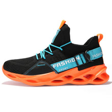 Charger l&#39;image dans la galerie, Men Sneakers Black Mesh Breathable Running Sport Shoes Male Lace Up Non-slip Men Low Athletic Sneakers Casual Mens Shoes
