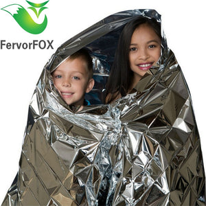 210*130CM Water Proof Emergency Survival Rescue Blanket Foil Thermal Space First Aid Sliver Rescue Curtain Outdoor
