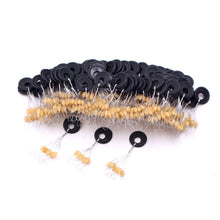Charger l&#39;image dans la galerie, 120Pcs 20Group Yellow Set High Quality Rubber Space Beans For Sea Carp Fly Fishing Accessories Spinner Bait Fish Sport Tool Face

