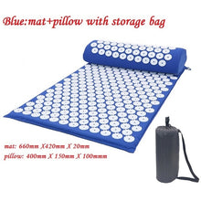 Charger l&#39;image dans la galerie, Massager Cushion Massage Yoga Mat Acupressure Relieve Stress Back Body Pain Spike Mat Acupuncture Massage Yoga Mat with Pillow
