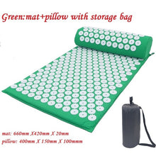 Charger l&#39;image dans la galerie, Massager Cushion Massage Yoga Mat Acupressure Relieve Stress Back Body Pain Spike Mat Acupuncture Massage Yoga Mat with Pillow
