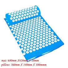 Charger l&#39;image dans la galerie, Massager Cushion Massage Yoga Mat Acupressure Relieve Stress Back Body Pain Spike Mat Acupuncture Massage Yoga Mat with Pillow
