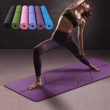 Charger l&#39;image dans la galerie, 1830*610*6mm TPE Yoga Mat with Position Line Non Slip Carpet Mat For Beginner Environmental Fitness Gymnastics Mats
