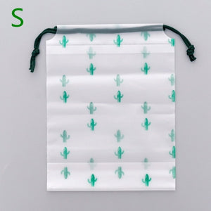 1pc Drawstring Swimming Bags Transparent Clothes Bag Sports Travel Storage Bags 3 Styles